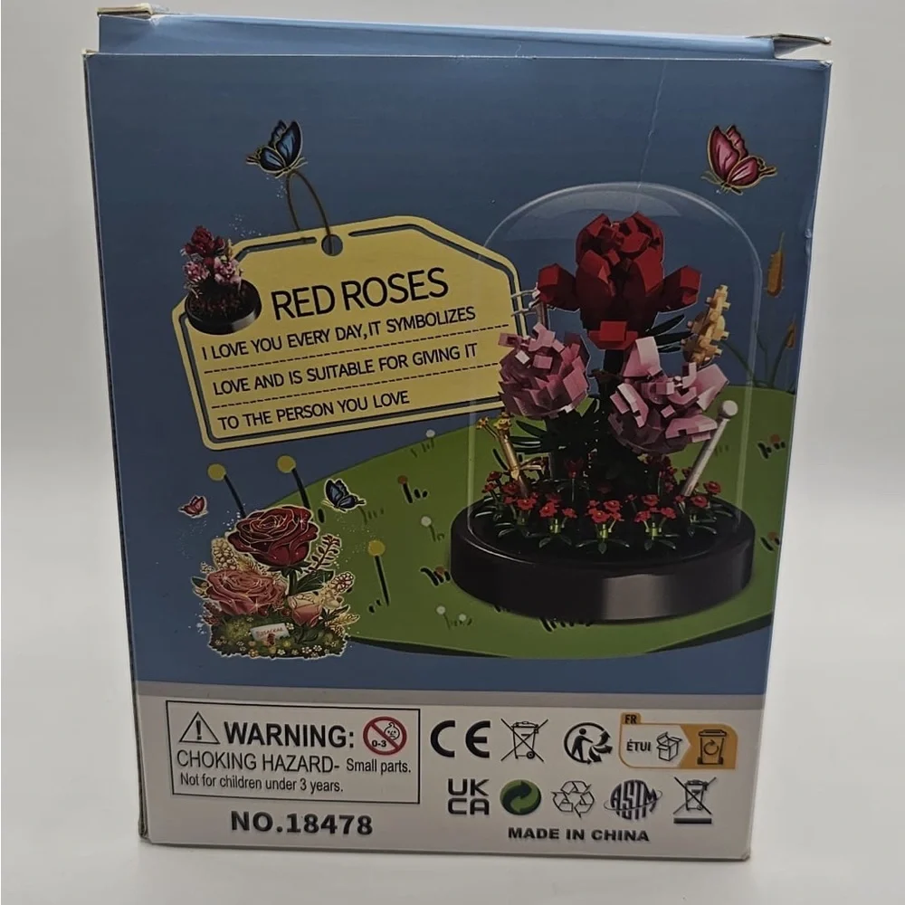 Red Roses Building Set - Picture 5 of 10